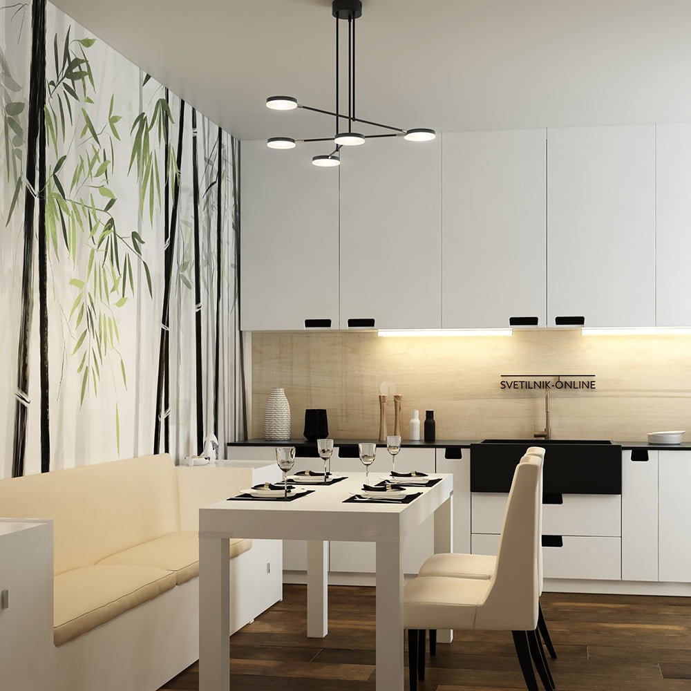 Hanglamp Fad Zwart 89 cm 3000K