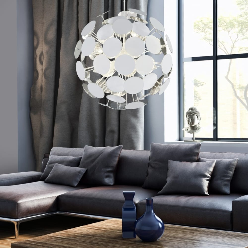 Hanglamp Discalgo Wit Ø 54 cm