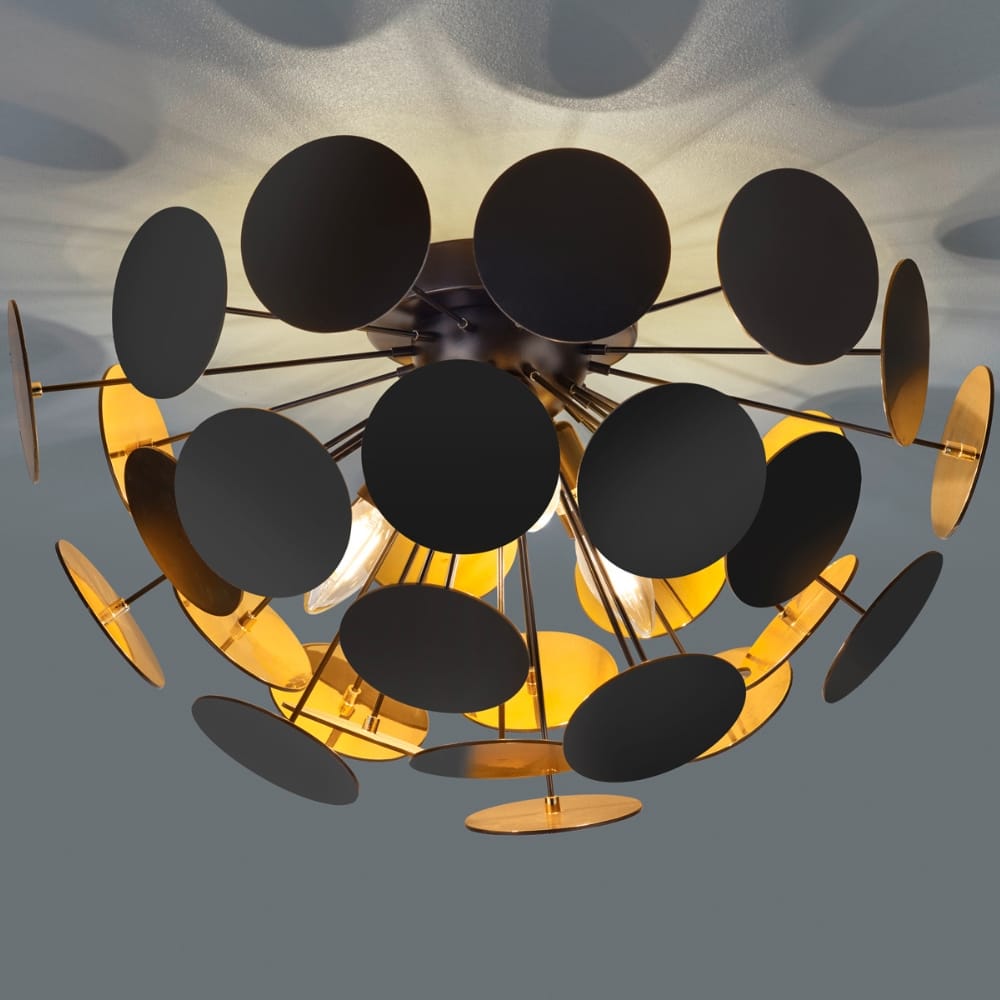 Plafondlamp Discalgo Zwart Ø 54 cm