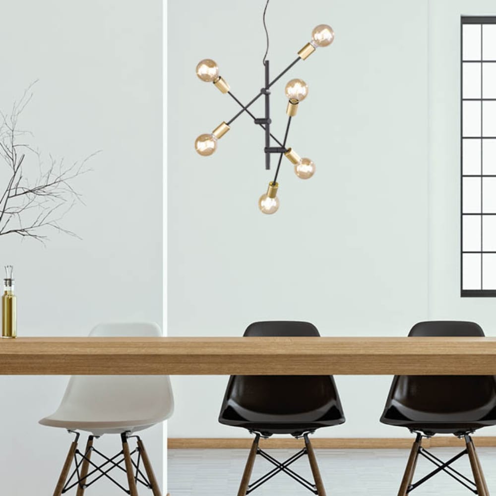 Hanglamp Cross Zwart Ø 54 cm