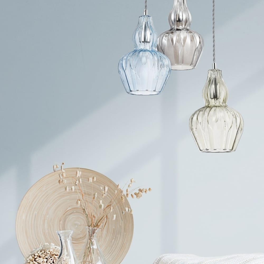 Hanglamp Eustoma Blauw Ø 16 cm