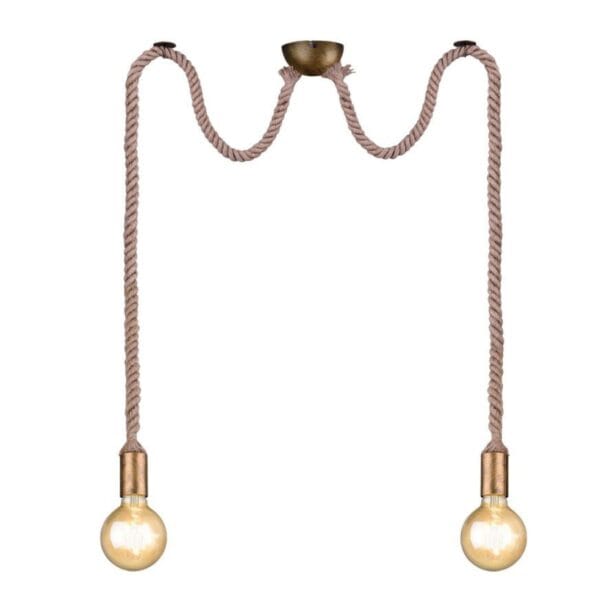 Hanglamp Rope Messing Ø 12 cm