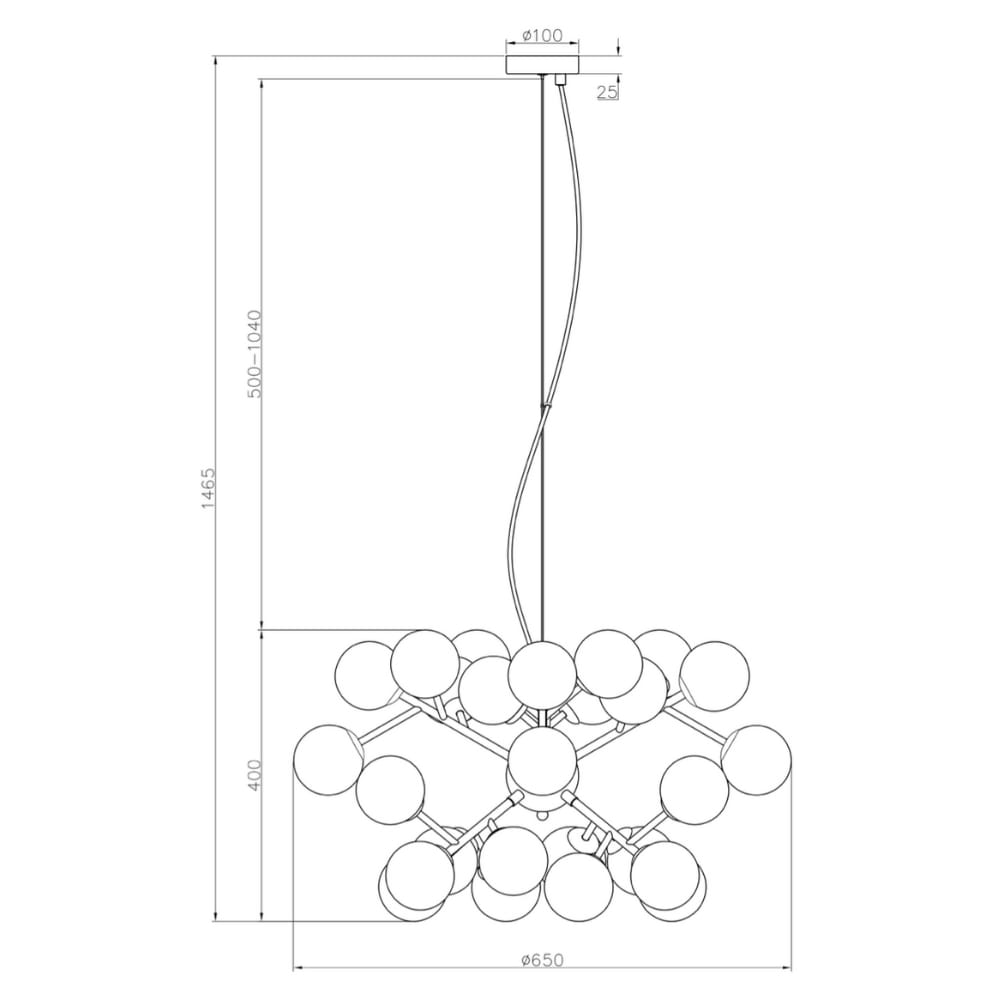 Hanglamp Dallas Smoke Ø 65 cm