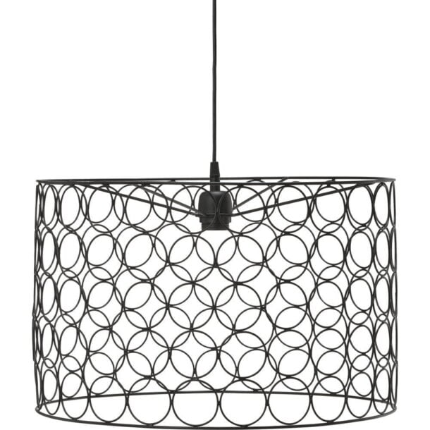 Hanglamp Ring Zwart Ø 50 cm