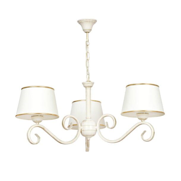 Kroonluchter Kaspian Crème/Goud Ø 65 cm