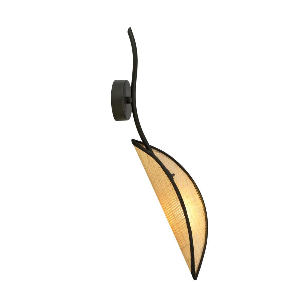 wandlamp-lotus-1-zwart-rotan-67-cm