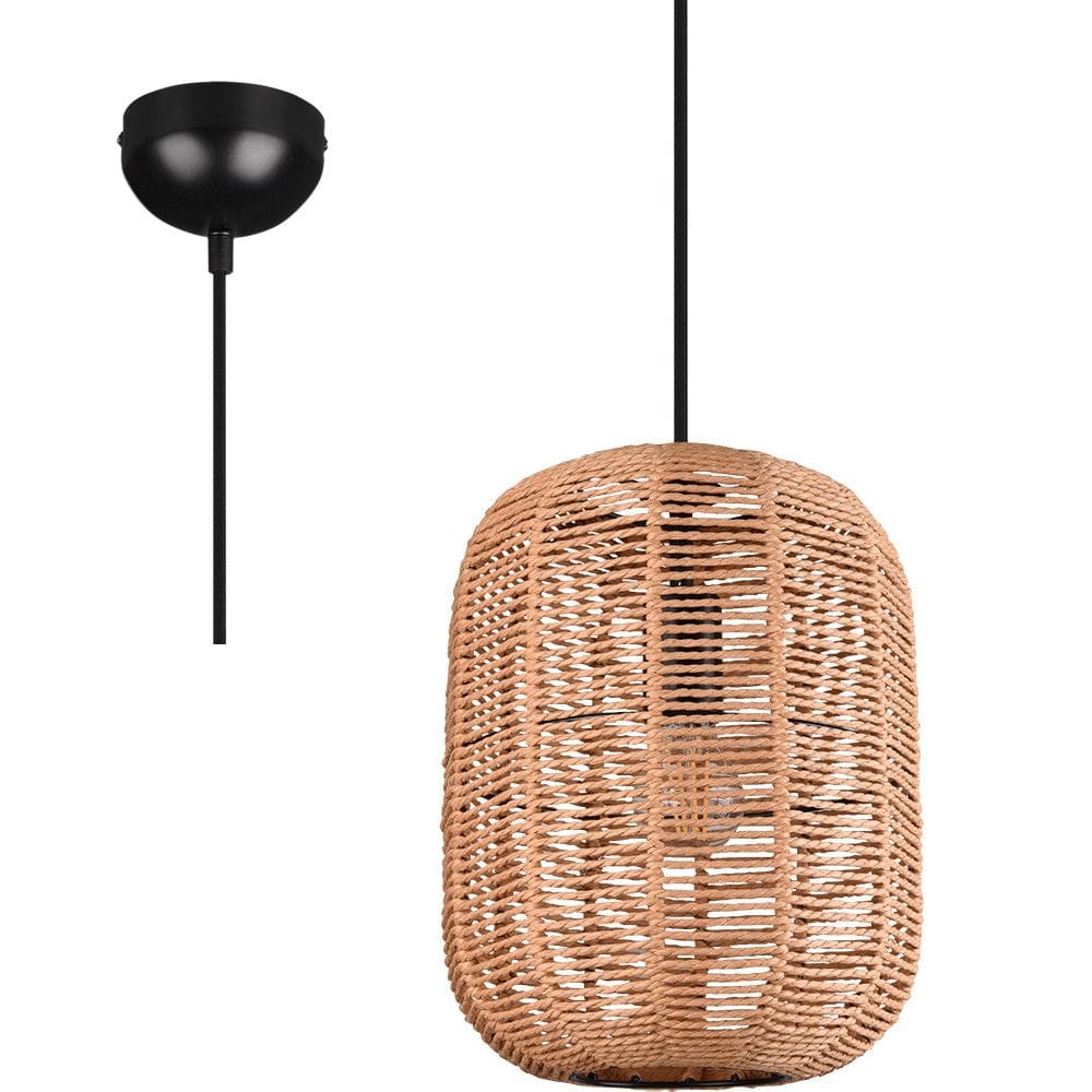 Hanglamp Runa Natuurlijk | Sisal & Metaal | Ø 25 cm | Trio