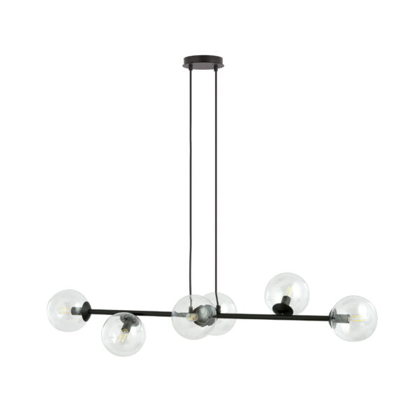 Hanglamp Rossi 6 Transparant 110 cm