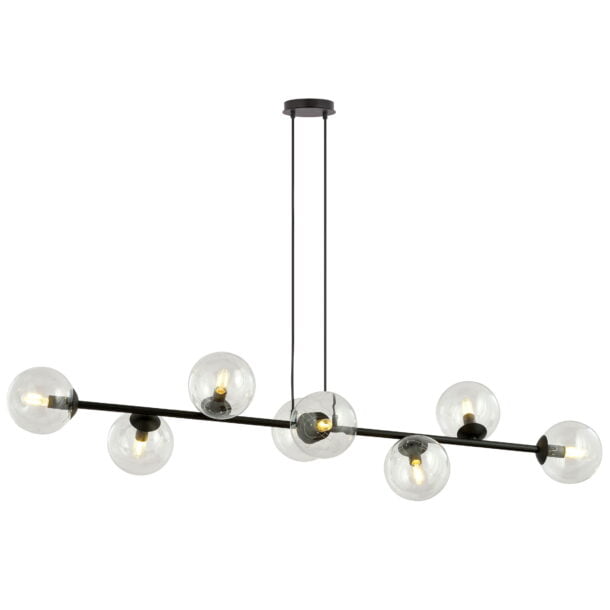 Hanglamp Rossi 8 Transparant 130 cm