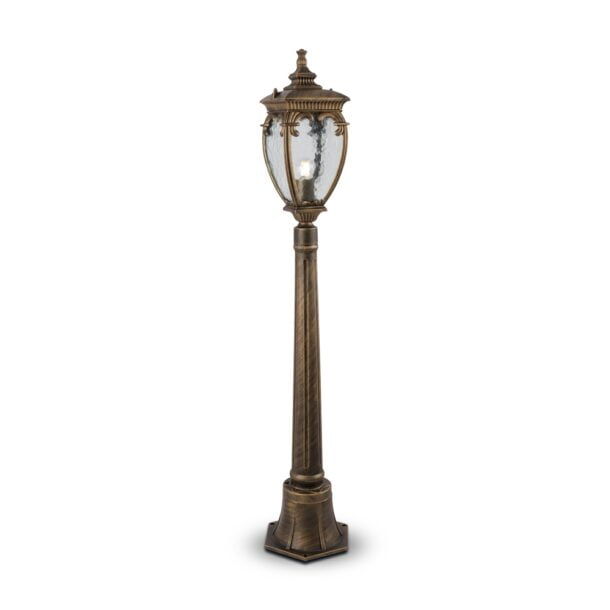 Buiten Vloerlamp Fleur Antiek Goud 113 cm