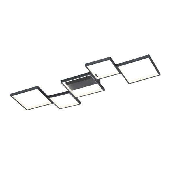 Plafondlamp Sorrento Zwart 120 cm