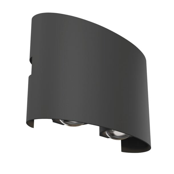 Buiten Wandlamp Strato Grijs 12 cm 3000K Tweezijdig