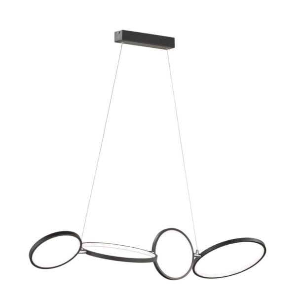 Hanglamp Rondo Zwart 110 cm
