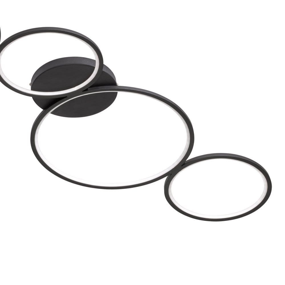Plafondlamp Rondo Zwart 97 cm