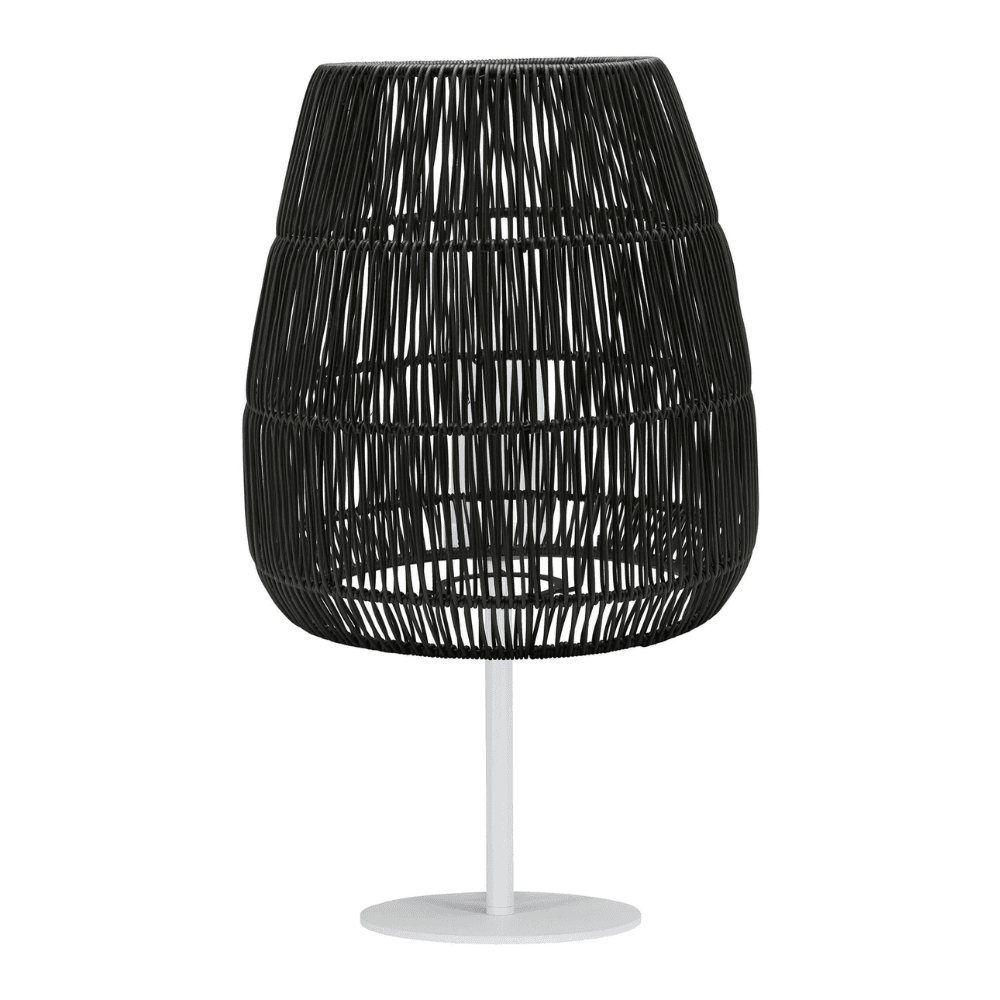 Buitentafellamp Agnar & Zwart Saigon Scherm | Kunstrotan | Weerbestendig IP44 | Hoogte 71 cm | PR Home