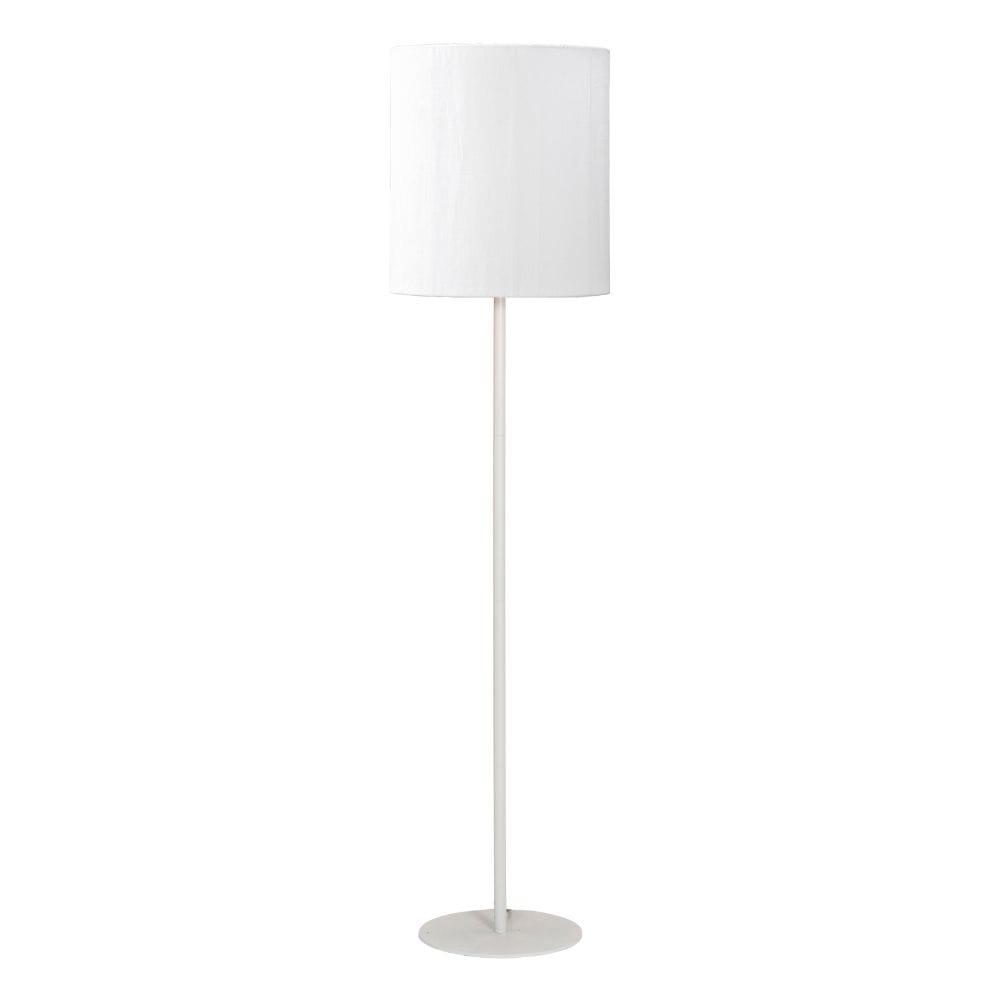 Buitenvloerlamp Agnar Wit & Wit Stoffen Kap | Acryl Dralon | Weerbestendig IP44 | Hoogte 156 cm | PR Home