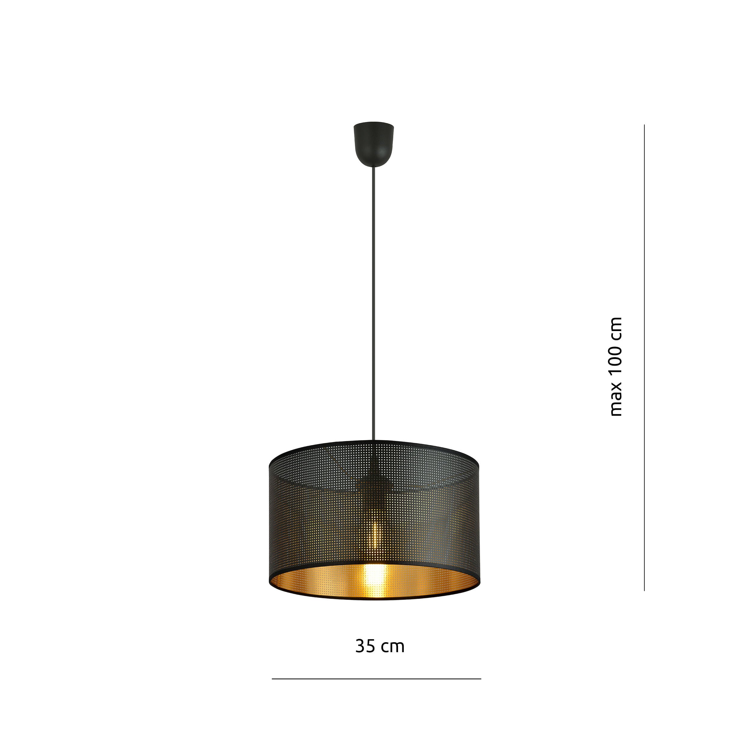 Hanglamp Aston Ø 35 cm Zwart/Goud - Afbeelding 5