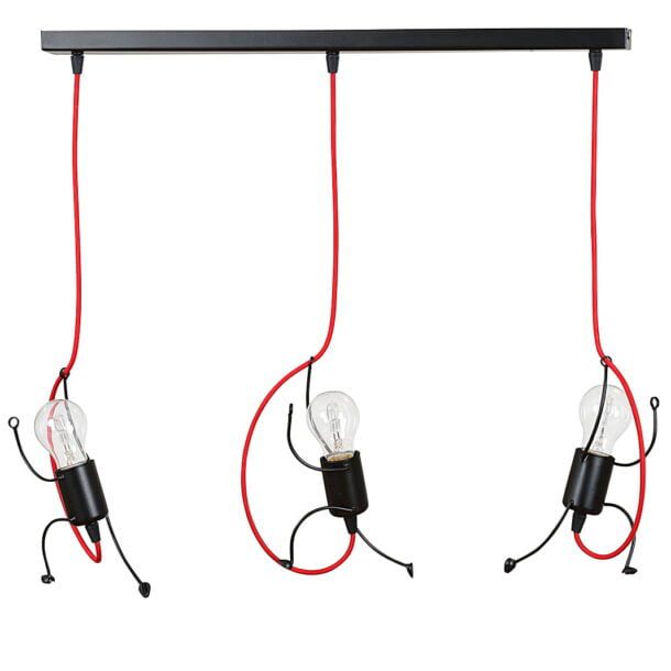 Hanglamp Bobi 3 Zwart 65 cm