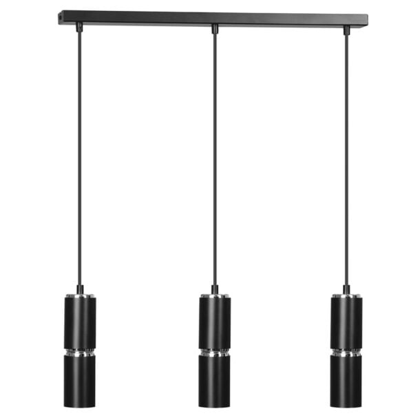 Hanglamp Modesto 3 Zwart 60 cm