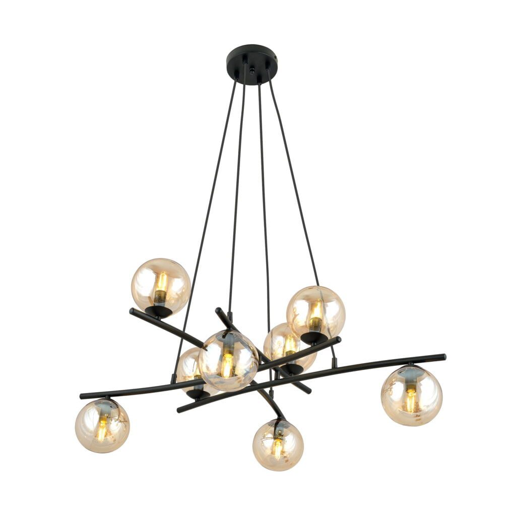 hanglamp-essa-8-zwart-amber-o100-cm