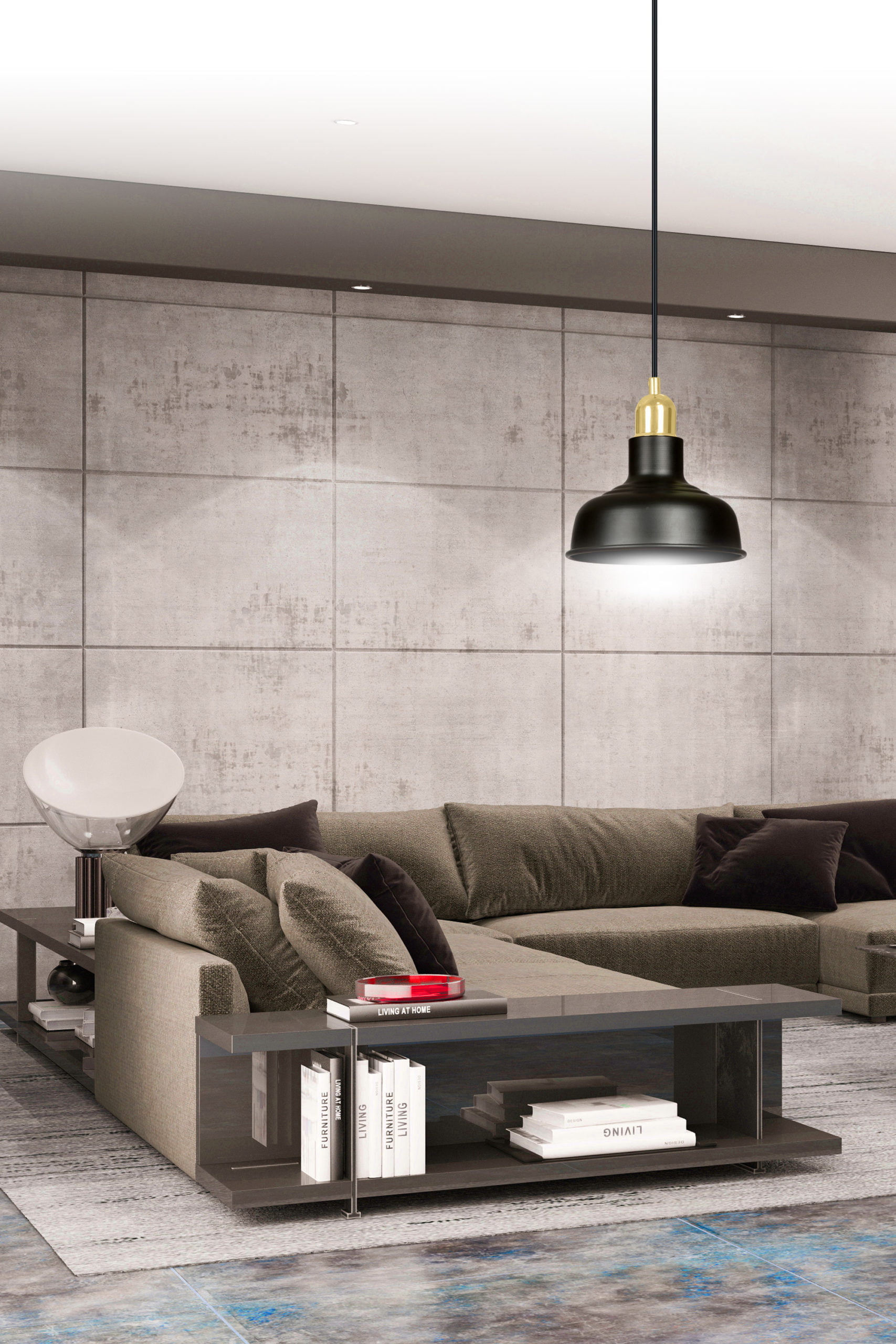Hanglamp Ibor 1 Zwart Ø 21 cm - Afbeelding 3