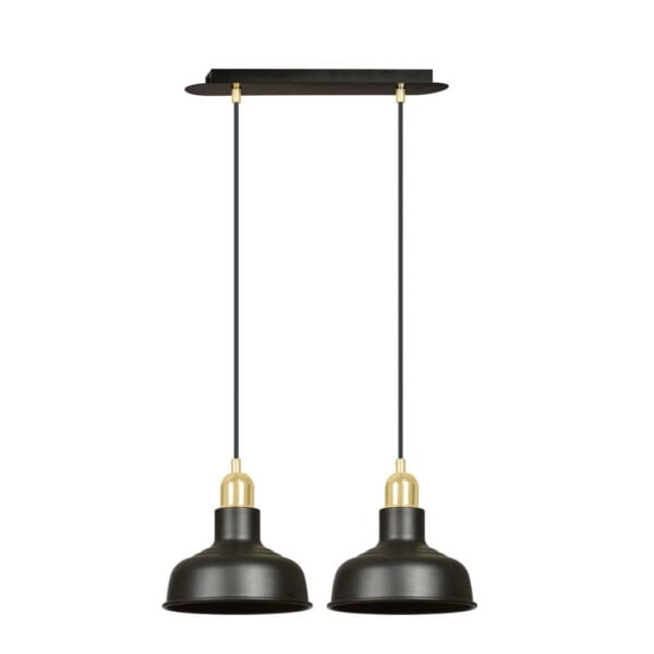 Hanglamp Ibor 2 Zwart 42 cm