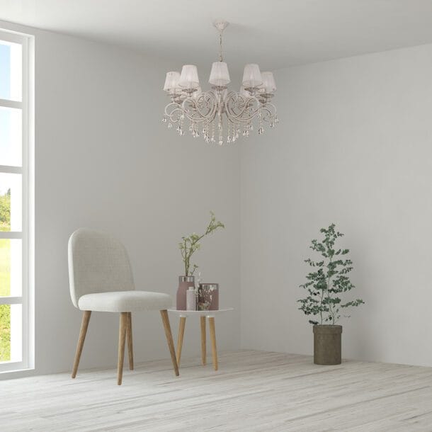 Kroonluchter Grace Wit Ø 85 cm