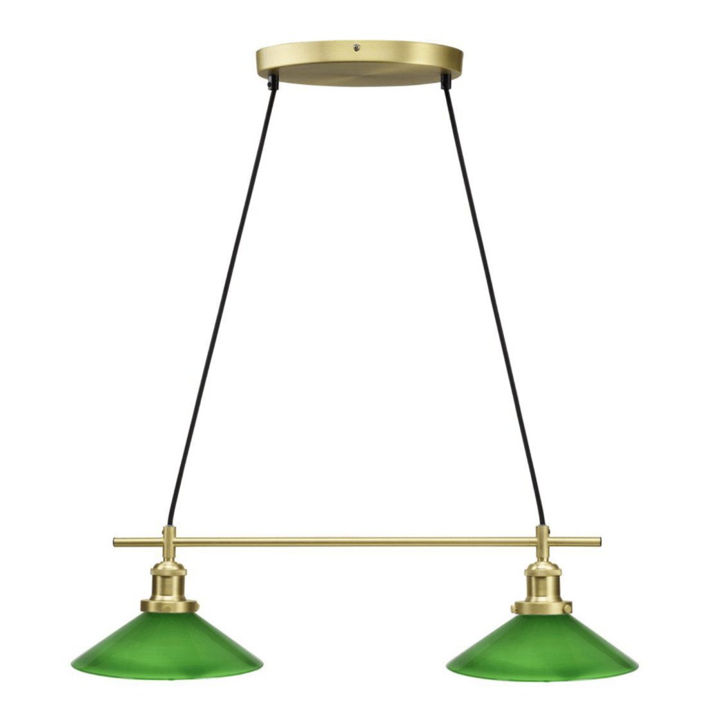 Hanglamp August Messing/Groen 72 cm