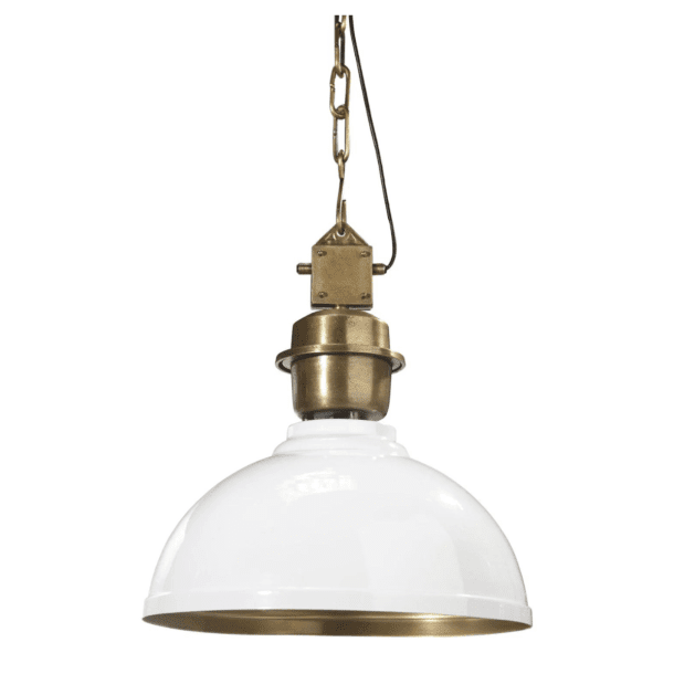 Hanglamp Manchester Wit/Messing Ø 52 cm