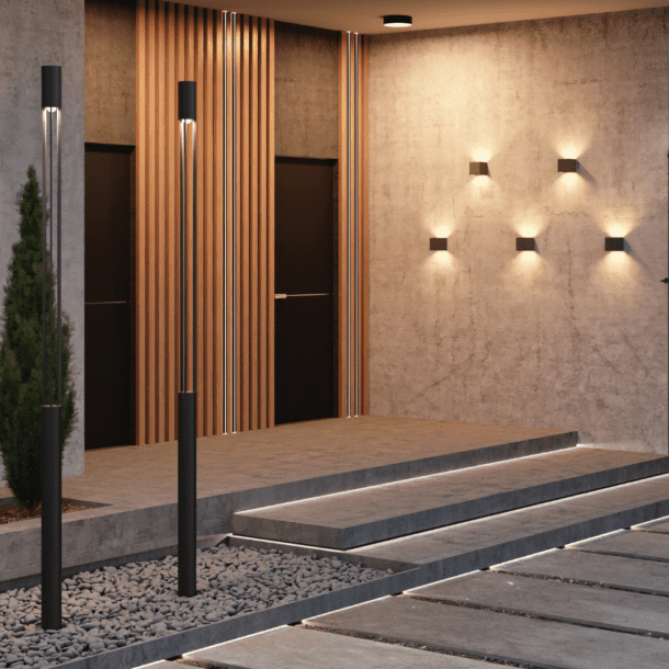 Duurzame en stijlvolle buitenverlichting, ideaal voor het verlichten van tuinen, paden en terrassen.