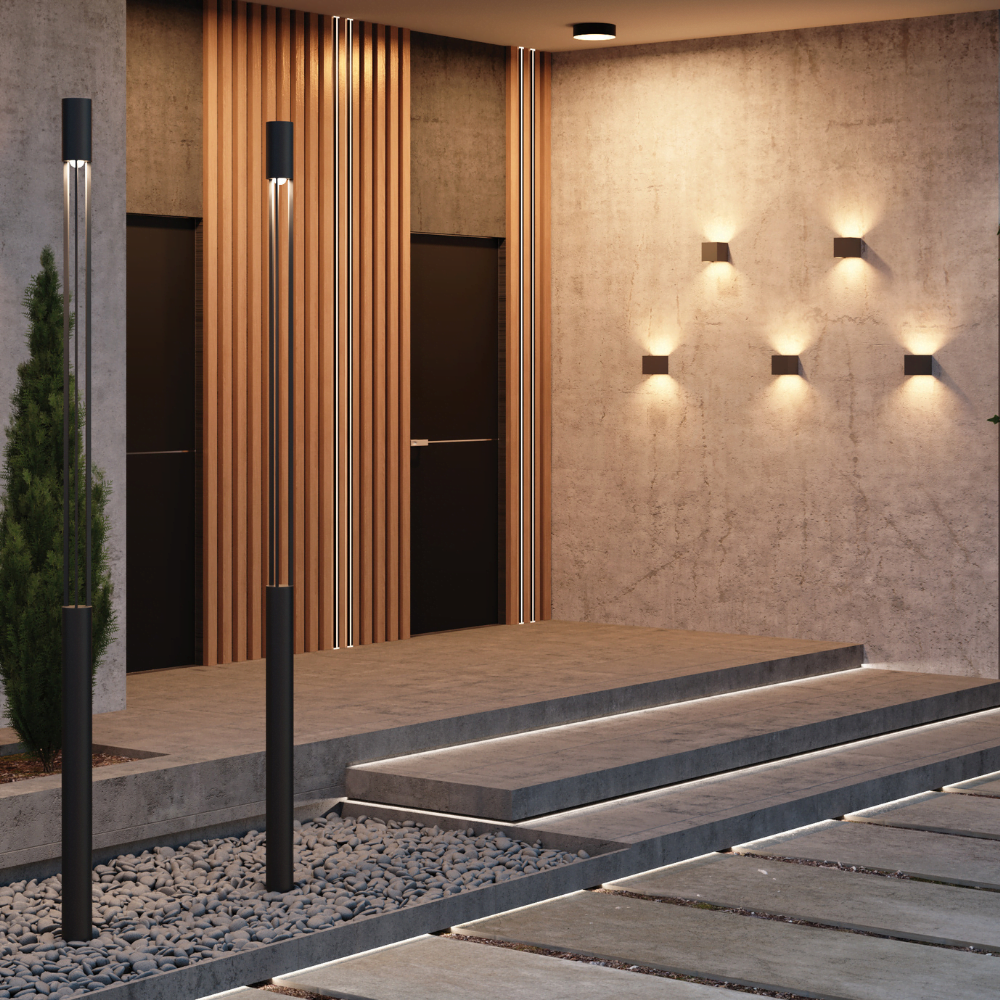 Duurzame en stijlvolle buitenverlichting, ideaal voor het verlichten van tuinen, paden en terrassen.