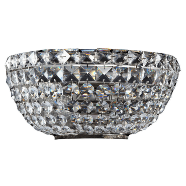 Wandlamp Basfor Antiek Nikkel 25,5 cm