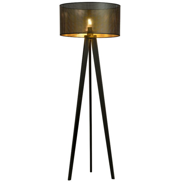 Vloerlamp Aston 150 cm Zwart/Goud