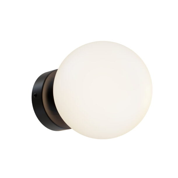 Wandlamp Basic Form Zwart Ø 15 cm