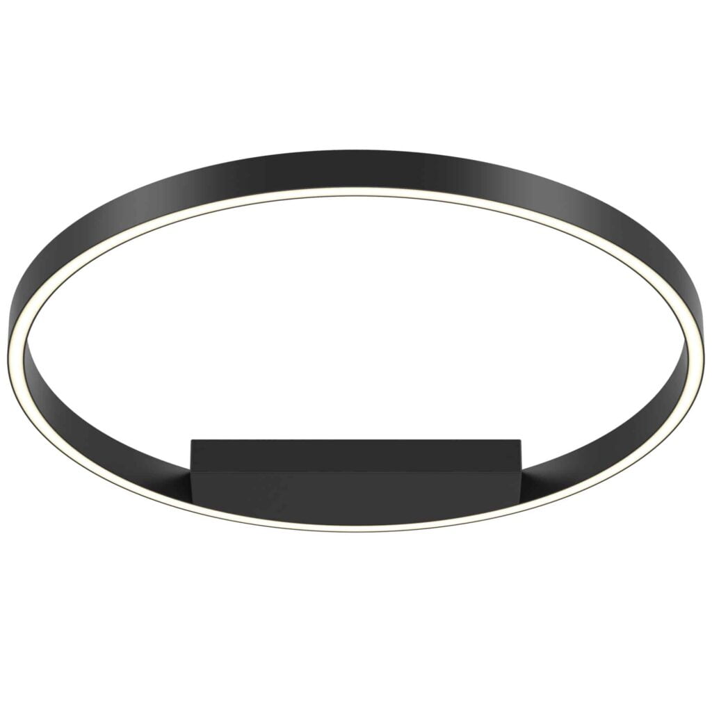 Plafondlamp Rim Zwart Ø 60 cm 3000K