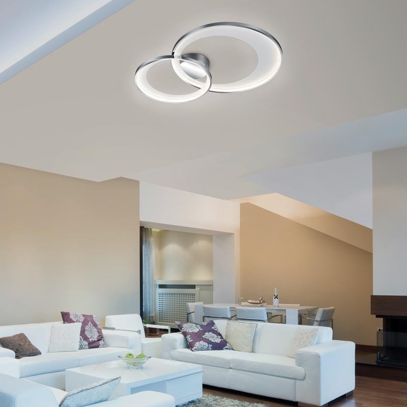 Plafondlamp Granada Chroom 85 cm