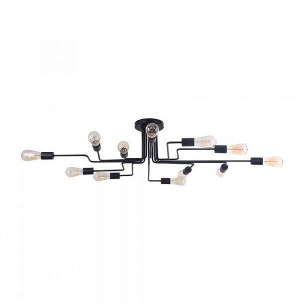 Plafondlamp Gilbert Zwart 123 cm