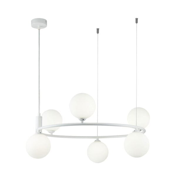Hanglamp Ring Wit Ø 58 cm