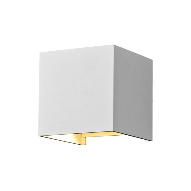Buiten Wandlamp Fulton Wit 10 cm 3000K Tweezijdig