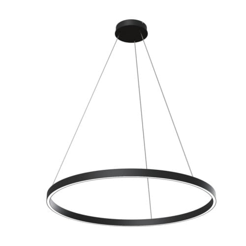 Hanglamp Rim Zwart 3000K Ø 80 cm