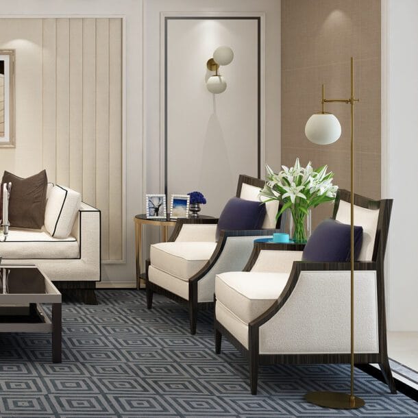 Vloerlamp Erich Messing 155 cm