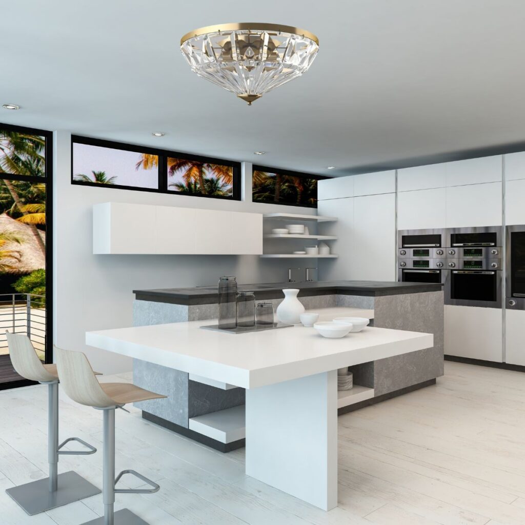 Plafondlamp Facet Goud Ø 48,6 cm