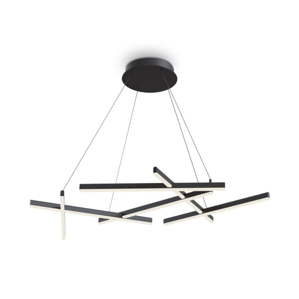 Hanglamp Line Zwart 3000K 101 cm