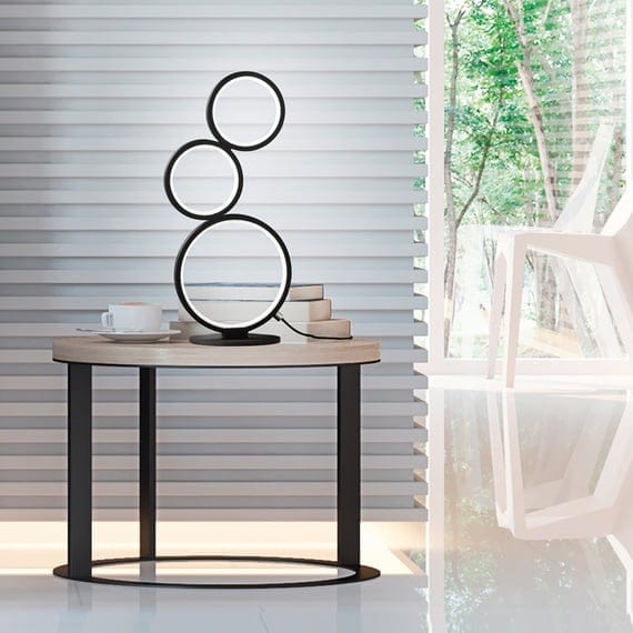 Tafellamp Rondo Zwart 45 cm