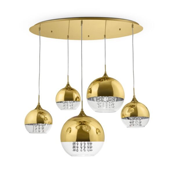 Hanglamp Fermi Goud 91 cm