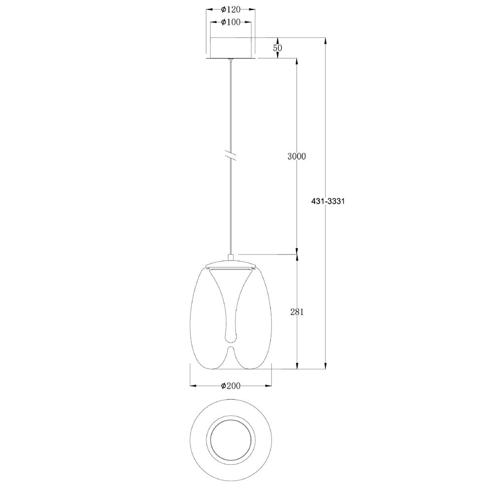 Hanglamp Splash MOD282PL-L8G3K