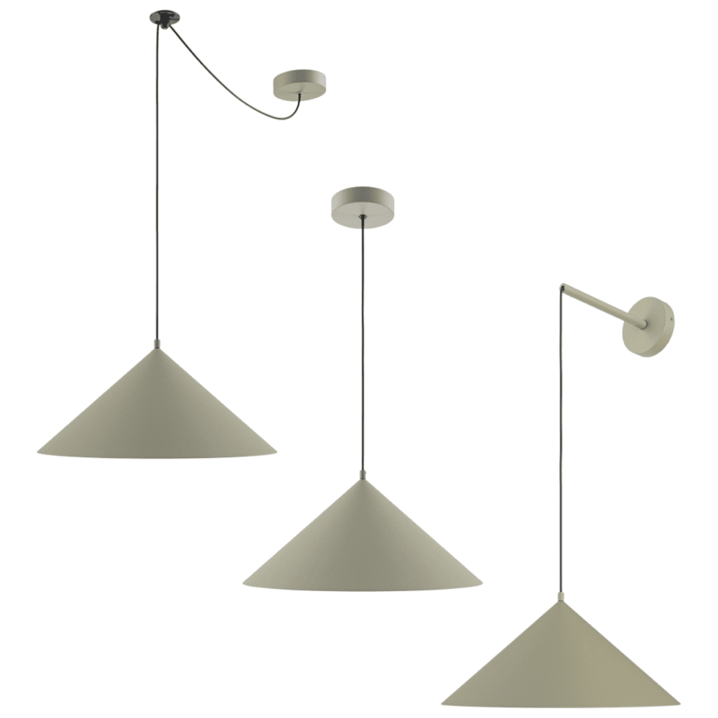 Hanglamp Basic Colors Groengrijs Ø 35 cm