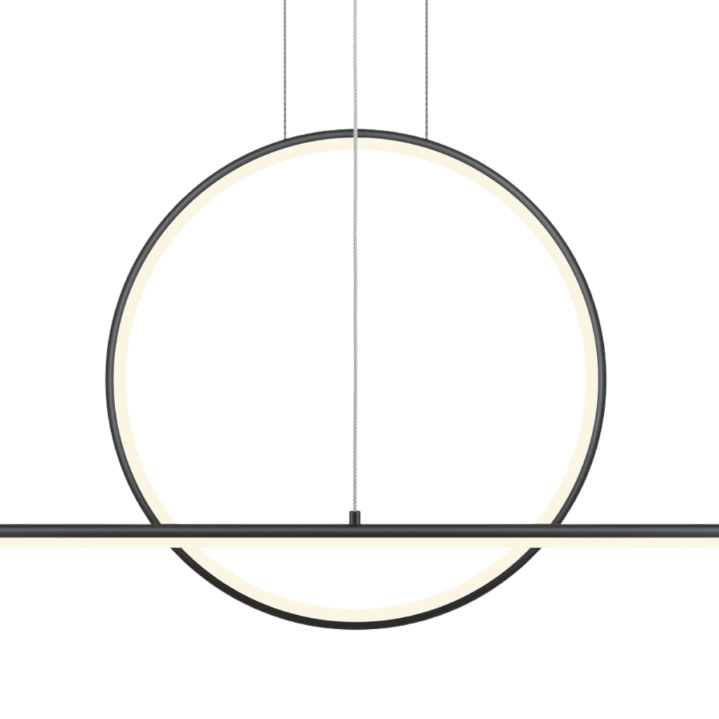 Hanglamp Halo Zwart 143 cm 3000K