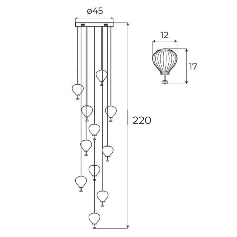 Maxlight P0526D Palloncini dimmable