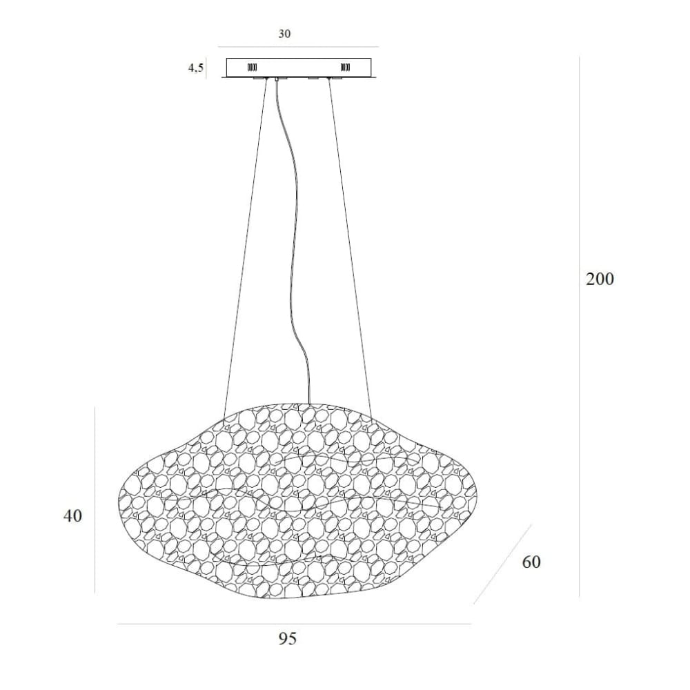 Maxlight P0432D Stardust dimmable